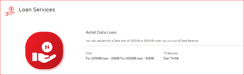 How to take 1GB loan in Airtel 