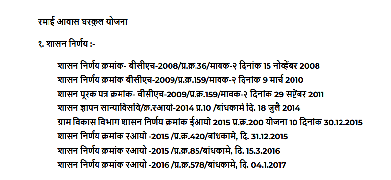 रमाई घरकुल आवास योजना 2024