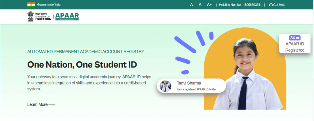 APAAR ID CARD 2024