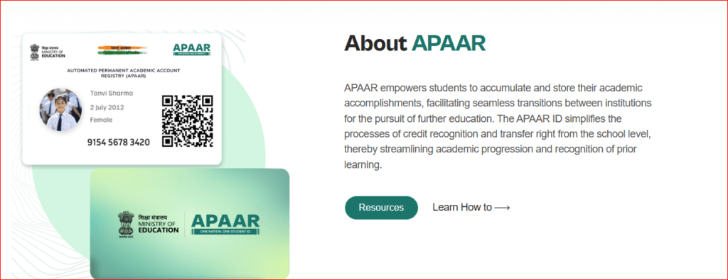 APAAR ID CARD 2024