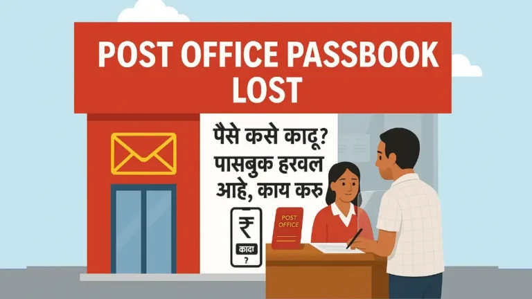 Post Office Passbook 2025 हरवल्यास पैसे काढायचे तरी कसे? lost my post office Passbook