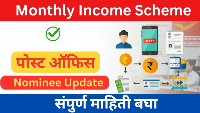 पोस्ट ऑफिस Monthly Income Scheme मध्ये Nominee update कसा करायचा? – संपूर्ण प्रक्रिया 2025